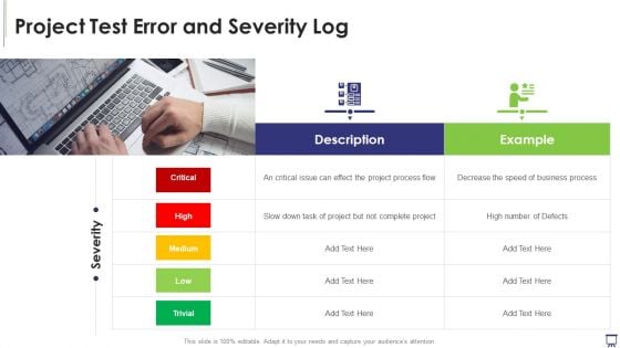 IT Project Testing Templates Bundle Project Test Error And Severity Log Microsoft PDF