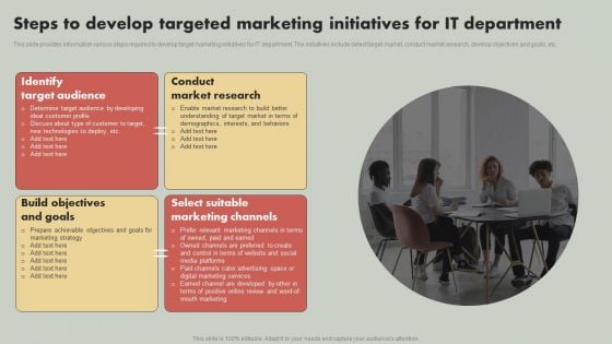 IT Reducing Costs And Management Tips Steps To Develop Targeted Marketing Initiatives For IT Department Guidelines PDF