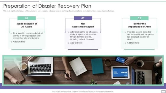 IT Security Hacker Preparation Of Disaster Recovery Plan Template PDF
