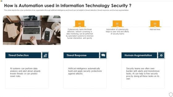 IT Security How Is Automation Used In Information Technology Security Ppt Diagram Lists PDF