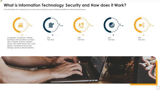 IT Security What Is Information Technology Security And How Does IT Work Ppt Icon Smartart