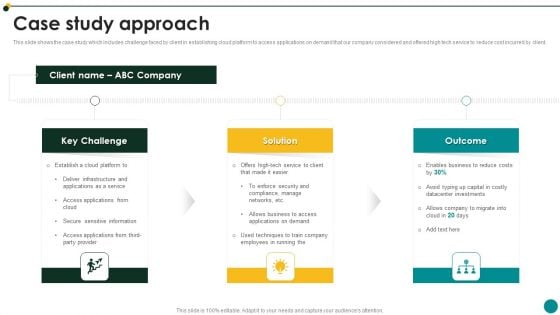 IT Services And Consulting Company Profile Case Study Approach Demonstration PDF IT Services And Consulting Company Profile Case Study Approach Demonstration PDF