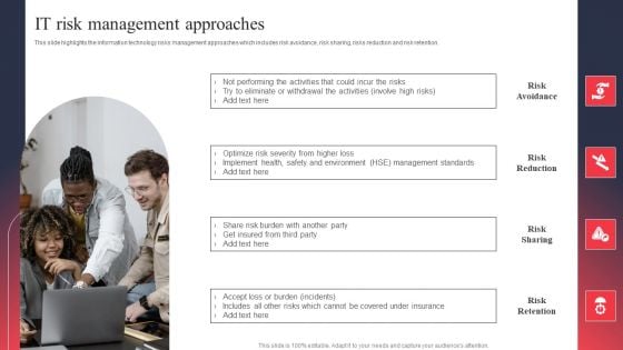 IT System Risk Management Guide IT Risk Management Approaches Infographics PDF