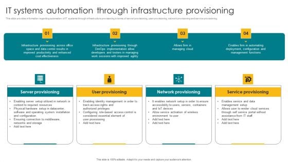 IT Systems Automation Through Infrastructure Provisioning Portrait PDF IT Systems Automation Through Infrastructure Provisioning Portrait PDF