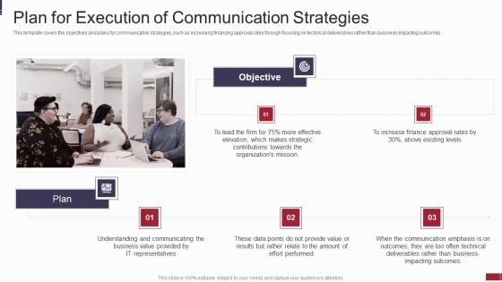 IT Value Story Significant To Corporate Leadership Plan For Execution Of Communication Strategies Clipart PDF IT Value Story Significant To Corporate Leadership Plan For Execution Of Communication Strategies Clipart PDF