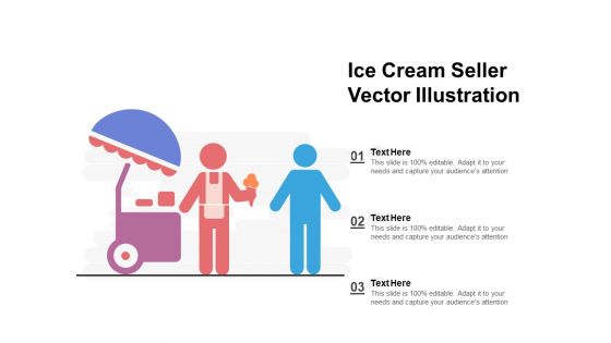 Ice Cream Seller Vector Illustration Ppt PowerPoint Presentation Summary Slides PDF