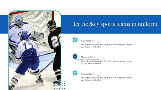 Ice Hockey Sports Teams In Uniform Themes PDF