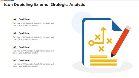 Icon Depicting External Strategic Analysis Professional PDF