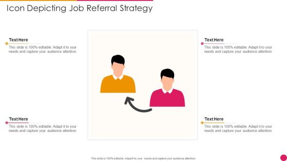 Icon Depicting Job Referral Strategy Guidelines PDF
