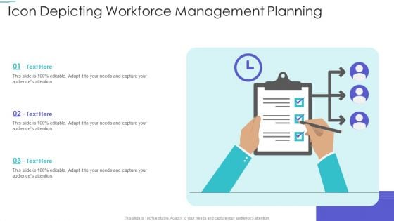 Icon Depicting Workforce Management Planning Guidelines PDF