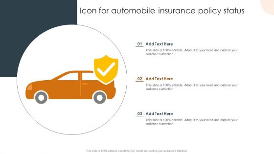 Icon For Automobile Insurance Policy Status Microsoft PDF