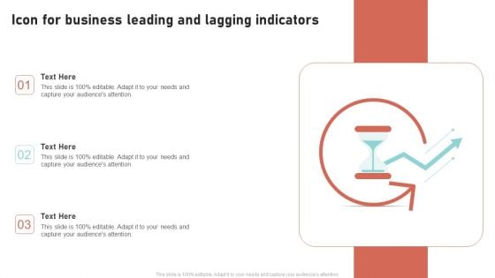 Icon For Business Leading And Lagging Indicators Clipart PDF