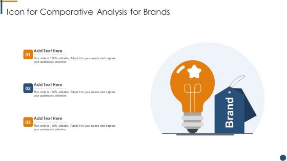 Icon For Comparative Analysis For Brands Pictures PDF