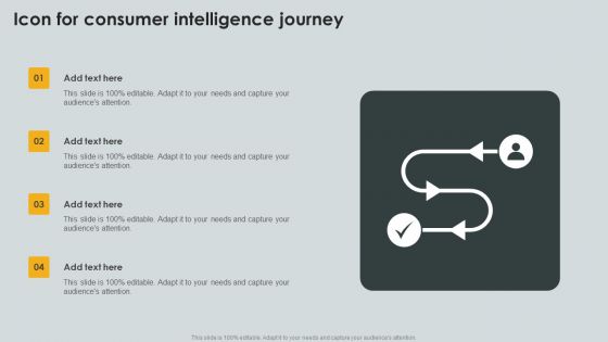 Icon For Consumer Intelligence Journey Ppt PowerPoint Presentation File Sample PDF