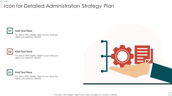 Icon For Detailed Administration Strategy Plan Introduction PDF