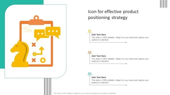 Icon For Effective Product Positioning Strategy Structure PDF