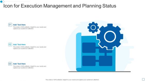 Icon For Execution Management And Planning Status Information PDF