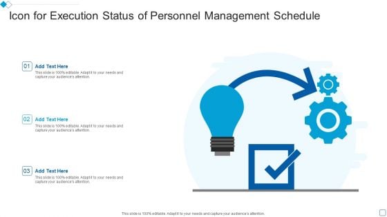 Icon For Execution Status Of Personnel Management Schedule Microsoft PDF