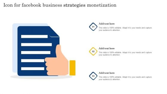 Icon For Facebook Business Strategies Monetization Information PDF