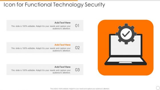 Icon For Functional Technology Security Elements PDF