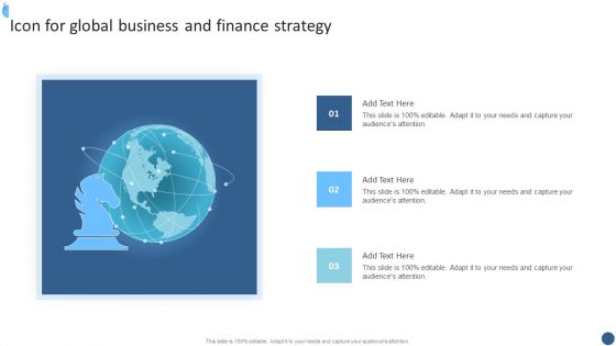 Icon For Global Business And Finance Strategy Download PDF