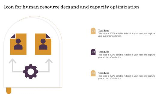 Icon For Human Resource Demand And Capacity Optimization Microsoft PDF