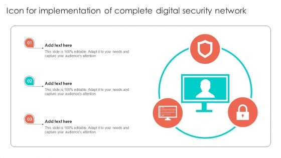 Icon For Implementation Of Complete Digital Security Network Professional PDF