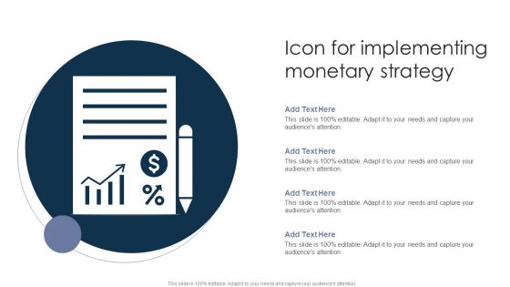 Icon For Implementing Monetary Strategy Microsoft PDF