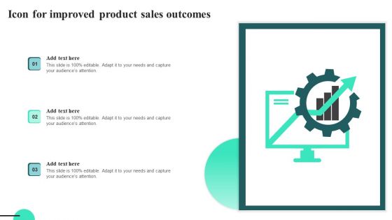 Icon For Improved Product Sales Outcomes Brochure PDF