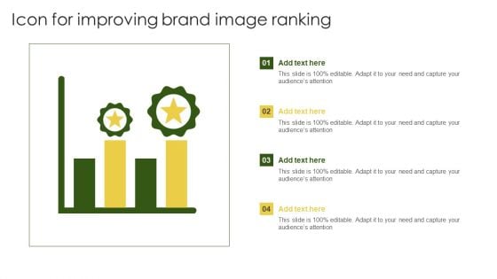 Icon For Improving Brand Image Ranking Summary PDF