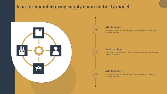 Icon For Manufacturing Supply Chain Maturity Model Topics PDF