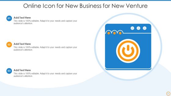 Icon For New Business Ppt PowerPoint Presentation Complete Deck With Slides