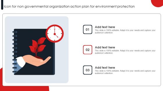 Icon For Non Governmental Organization Action Plan For Environment Protection Inspiration PDF