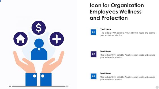 Icon For Organization Employees Wellness And Protection Icons PDF