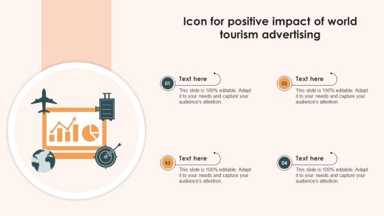 Icon For Positive Impact Of World Tourism Advertising Information PDF