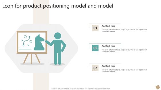 Icon For Product Positioning Model And Model Clipart PDF