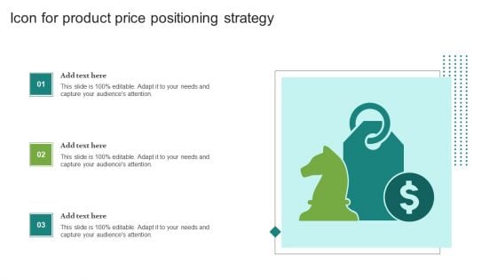 Icon For Product Price Positioning Strategy Ideas PDF