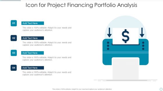 Icon For Project Financing Portfolio Analysis Topics PDF