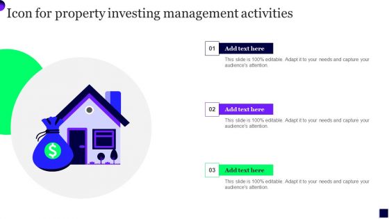 Icon For Property Investing Management Activities Professional PDF