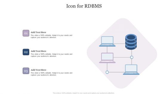 Icon For RDBMS Template PDF