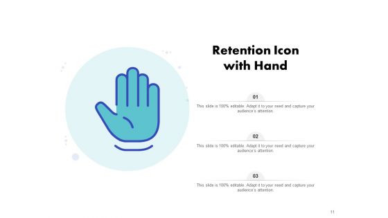 Icon For Retaining Customer Circle Arrow Document Employee Retention Ppt PowerPoint Presentation Complete Deck