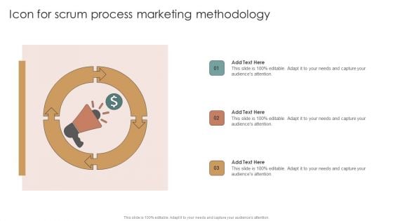 Icon For Scrum Process Marketing Methodology Portrait PDF