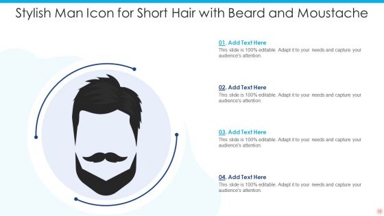 Icon For Short Hair Ppt PowerPoint Presentation Complete With Slides