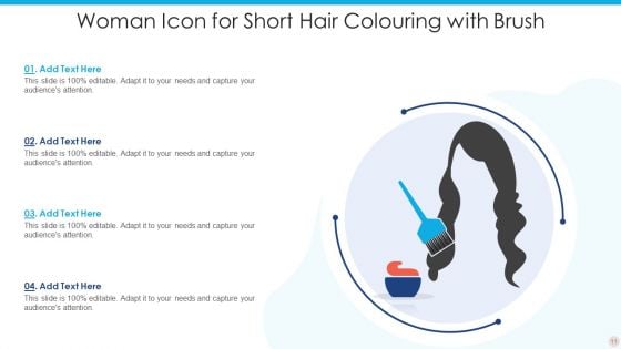 Icon For Short Hair Ppt PowerPoint Presentation Complete With Slides