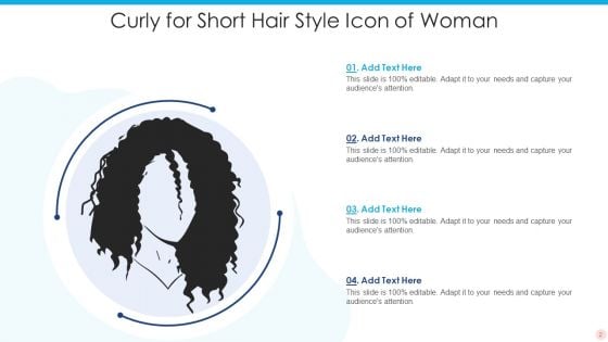 Icon For Short Hair Ppt PowerPoint Presentation Complete With Slides