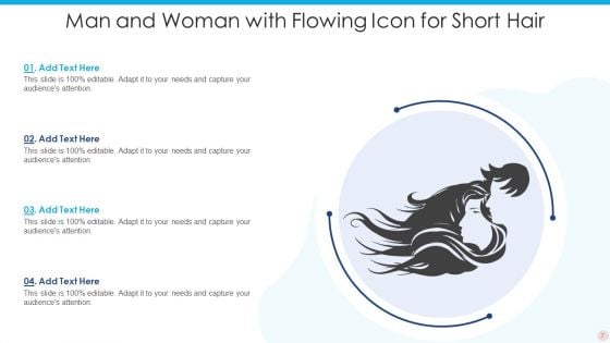 Icon For Short Hair Ppt PowerPoint Presentation Complete With Slides