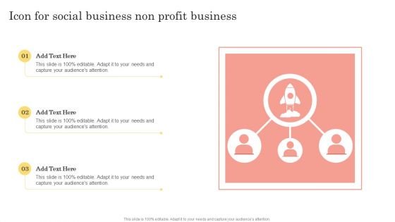 Icon For Social Business Non Profit Business Template PDF