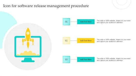 Icon For Software Release Management Procedure Inspiration PDF