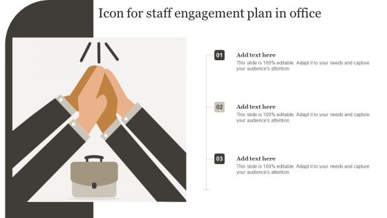 Icon For Staff Engagement Plan In Office Download PDF