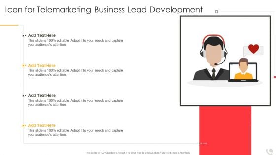 Icon For Telemarketing Business Lead Development Information PDF